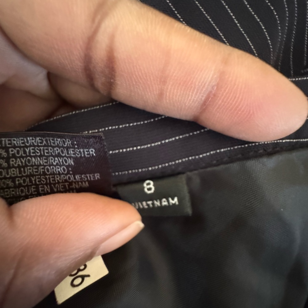Black Pinstripe Pants